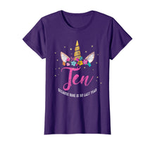 Load image into Gallery viewer, 10 Years Old Birthday Girl Gifts Unicorn 10th Birthday T-Shirt