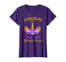 Load image into Gallery viewer, Cousin Of The Birthday Princess Unicorn Birthday Girl T-Shirt