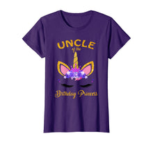 Load image into Gallery viewer, Uncle Of The Unicorn Birthday Princess Birthday Party TShirt