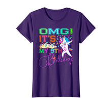 Load image into Gallery viewer, Emoji Unicorn Birthday TShirt For Girls 9 Years Old OMG