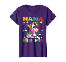 Load image into Gallery viewer, Nana Of The Birthday Princess Dabbing Unicorn Gifts T-Shirt