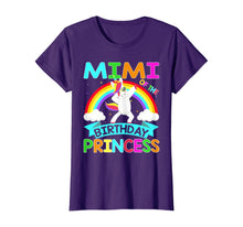 Load image into Gallery viewer, Mimi Of The Birthday Princess T-Shirt Dabbing Unicorn Gift T-Shirt
