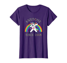 Load image into Gallery viewer, Dabbing Unicorn Birthday Girl Gifts 11 Years Old Since 2008 T-Shirt