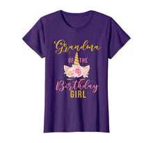 Load image into Gallery viewer, Grandma Birthday Girl Grandmother Gifts Unicorn Birthday T-Shirt
