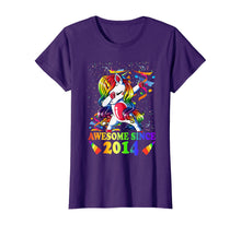 Load image into Gallery viewer, Awesome Since 2014 6th Birthday Unicorn Dabbing Girl Party T-Shirt