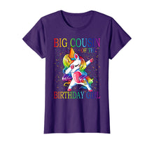 Load image into Gallery viewer, Big Cousin Of The Birthday Girl Unicorn T-Shirt