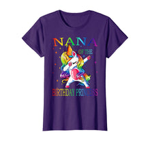 Load image into Gallery viewer, Nana of the Birthday Princess Unicorn Girl T-Shirt