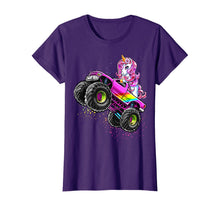 Load image into Gallery viewer, Monster Truck Unicorn Birthday Party Monster Truck Girl Gift T-Shirt