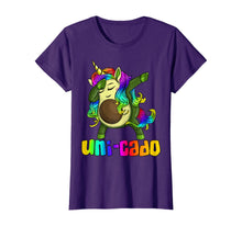 Load image into Gallery viewer, Uni Cado Dabbing Unicorn Avocado Rainbow Girl Birthday Gift T-Shirt