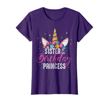 Load image into Gallery viewer, Sister Of The Birthday Princess Gifts Unicorn Birthday T-Shirt