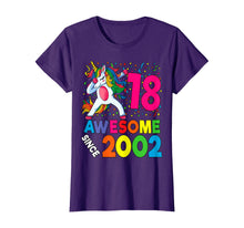 Load image into Gallery viewer, 18th Birthday Dabbing Unicorn Party Gift 18 Years Old Girl T-Shirt