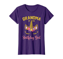 Load image into Gallery viewer, Grandma Of The Birthday Girl Party Outfit Unicorn Matching T-Shirt