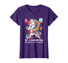 Load image into Gallery viewer, Funny Unicorn Dabbing Nurse Shirt Nursicorn Nursing Birthday