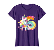 Load image into Gallery viewer, 6th Birthday Unicorn Shirt Gift for Girls Age 6 Tie Dye Tee T-Shirt
