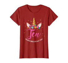 Load image into Gallery viewer, 10 Years Old Birthday Girl Gifts Unicorn 10th Birthday T-Shirt