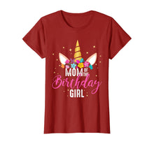 Load image into Gallery viewer, Mom Of The Birthday Girl Mother Gifts Unicorn Birthday T-Shirt
