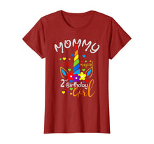 Load image into Gallery viewer, Unicorn Mommy of the 2nd Birthday Girl Matching Family T-Shirt