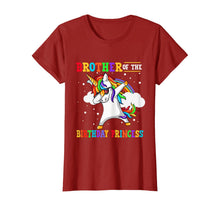 Load image into Gallery viewer, Brother of the Birthday Princess Unicorn Girl T-Shirt T-Shirt