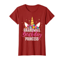 Load image into Gallery viewer, Grandma Of The Birthday Princess Gifts Unicorn Birthday T-Shirt
