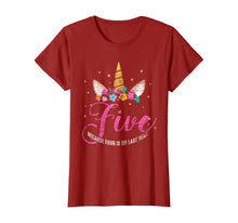 Load image into Gallery viewer, 5 Years Old Birthday Girl Gifts Unicorn 5th Birthday T-Shirt