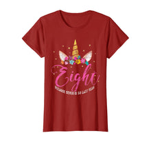 Load image into Gallery viewer, 8 Years Old Birthday Girl Gifts Unicorn 8th Birthday T-Shirt
