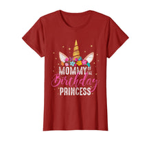 Load image into Gallery viewer, Mommy Of The Birthday Princess Mother Gift Unicorn Birthday T-Shirt