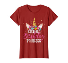 Load image into Gallery viewer, Sister Of The Birthday Princess Gifts Unicorn Birthday T-Shirt
