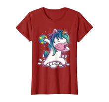 Load image into Gallery viewer, Dabbing Unicorn Bowling Birthday Party Gift For Girls T-Shirt