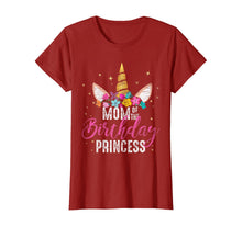 Load image into Gallery viewer, Mom Of The Birthday Princess Mother Gifts Unicorn Birthday T-Shirt