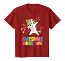 Load image into Gallery viewer, 9 Years Old 9th Birthday Awesome Since 2011 Unicorn T-Shirt