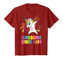 Load image into Gallery viewer, 6 Years Old 6th Birthday Awesome Since 2014 Unicorn T-Shirt