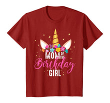 Load image into Gallery viewer, Mom Of The Birthday Girl Mother Gifts Unicorn Birthday T-Shirt