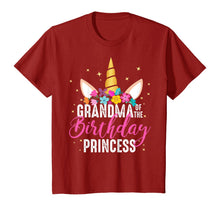 Load image into Gallery viewer, Grandma Of The Birthday Princess Gifts Unicorn Birthday T-Shirt