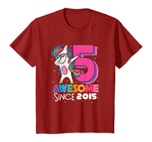 Load image into Gallery viewer, Unicorn Dabbing 5th Birthday Shirt Girls Bday Party Gift T-Shirt