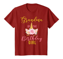 Load image into Gallery viewer, Grandma Birthday Girl Grandmother Gifts Unicorn Birthday T-Shirt
