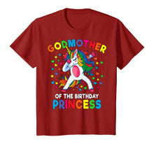 Load image into Gallery viewer, Godmother Of The Birthday Princess Dabbing Unicorn Party T-Shirt