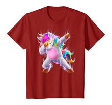 Load image into Gallery viewer, Fantasy Unicorn Dabbing T Shirt Gift Kids Girls Boys Womens