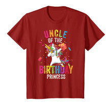 Load image into Gallery viewer, Uncle of the Birthday Princess Gift Dabbing Unicorn Girl Dad T-Shirt