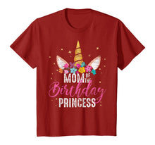 Load image into Gallery viewer, Mom Of The Birthday Princess Mother Gifts Unicorn Birthday T-Shirt