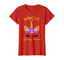 Load image into Gallery viewer, Uncle Of The Birthday Princess Unicorn Matching Family Shirt