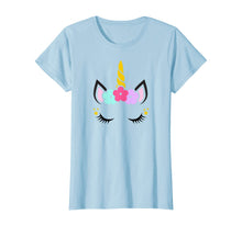 Load image into Gallery viewer, Unicorn Face Birthday T-Shirt