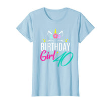 Load image into Gallery viewer, Womens Birthday Girl 40 Year Old Gift Cute Unicorn Face 40th Bday T-Shirt