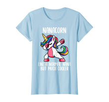 Load image into Gallery viewer, Unicorn Nana Girl Birthday Party Apparel, NanaCorn Cute T-Shirt