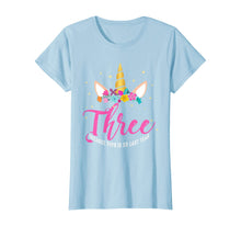 Load image into Gallery viewer, 3 Years Old Birthday Girl Gifts Unicorn 3rd Birthday T-Shirt