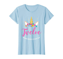 Load image into Gallery viewer, 12 Years Old Birthday Girl Gifts Unicorn 12th Birthday T-Shirt