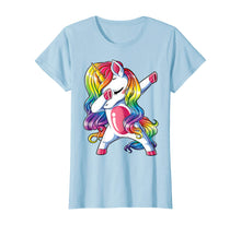 Load image into Gallery viewer, Dabbing Unicorn T shirt Girls Kids Women Rainbow Unicorns