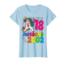 Load image into Gallery viewer, 18th Birthday Dabbing Unicorn Party Gift 18 Years Old Girl T-Shirt
