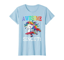 Load image into Gallery viewer, Unicorn 49th Birthday Gift Rainbow 1971 49 Years Old T-Shirt