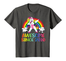 Load image into Gallery viewer, 10 Birthday Unicorn Dabbing Awesome Since 2010 T-Shirt
