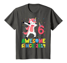 Load image into Gallery viewer, Cute Unicorn Dabbing Birthday Kids 6 Years Old 6th Bday T-Shirt
